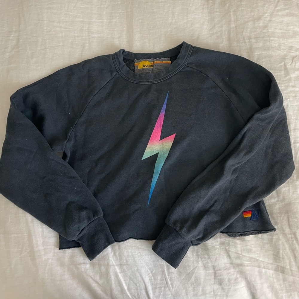 Aviator Nation Cropped Sweatshirt